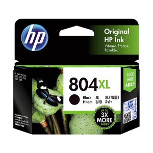 （まとめ）HP HP804XL インクカートリッジ黒(増量) T6N12AA 1個 【×2セット】 送料無料