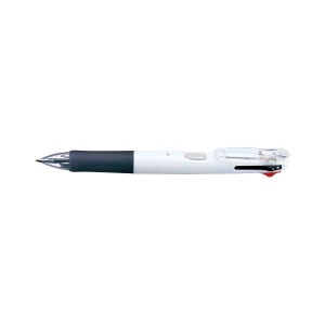 （まとめ） ゼブラ クリップオンG 4色ボールペン 0.7mm 白 【×20セット】 送料無料