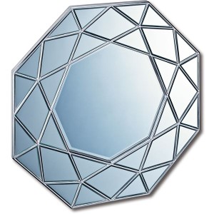 ダイヤモンドアートミラー DM-25002 アンティーク レトロ ヴィンテージ シルバー 魅力溢れるオリジナルミラー お部屋に個性的なアクセン