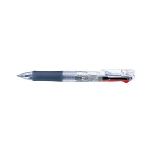 （まとめ） ゼブラ クリップオンG 4色ボールペン 0.7mm 透明 【×20セット】 送料無料