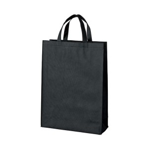 （まとめ）スマートバリュー 不織布手提げバッグ中10枚 ブラック B451J-BK【×30セット】 黒 送料無料