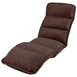 整理 収納 簡単 低反発 座椅子 (イス チェア) /フロアチェア (イス 椅子) 【スリムタイプ ブラウン】 約幅55cm 折りたたみ 金属 スチール