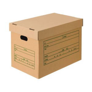 （まとめ）TANOSEE 文書保存箱（フタ式）A3用 1パック（6個）【×2セット】 スムーズな開閉で手軽に収納 便利なフタ付き文書保存ボックス