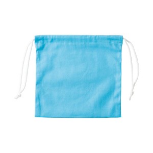 （まとめ）三栄産業 11号 帆布硬貨集金用巾着袋 ブルー KC2525SET5-09 1パック（5枚） 【×3セット】 青 送料無料