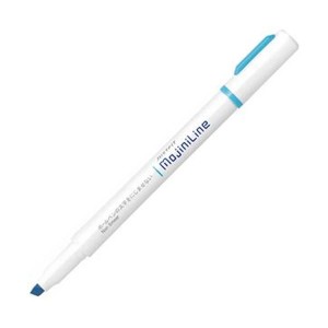 （まとめ）ゼブラ 蛍光ペン ジャストフィットモジニライン 青 WKS22-BL 1セット（10本）【×20セット】 送料無料