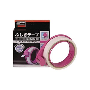 (まとめ) TRUSCO ふしぎテープ 幅18mm×長さ50m GJ18W-50V 1巻 【×3セット】 驚きのテープ 幅広18mm×長さ50mの不思議な力 1巻で3倍の価