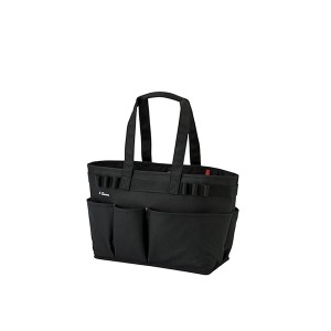 LIHIT LAB ツールバッグ ヨコ型 ブラック 黒 軽量ながらも安定した立ち姿勢を持ち、大容量を誇るツールバッグ 使い勝手抜群の横型デザイ