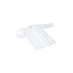 ディスポ白衣 L （10枚入） 清潔感溢れるプロフェッショナルホワイトコート L（10枚セット） 送料無料