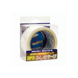 仁礼工業 スーパーふしぎテープ 50mm×50m PET製 MC50W-50PET 1巻 驚異的な性能を持つ 不思議な力を秘めたテープ 広大な50mm×50mのPET製