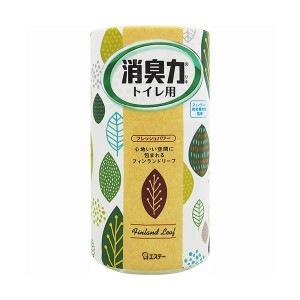 （まとめ）エステー トイレの消臭力 フィンランドリーフ 400ml 1セット（3個） 【×5セット】 パワフルな消臭効果を持つ、ナノパウダー配