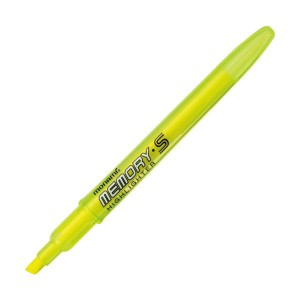 (まとめ) モナミ 蛍光ペン MEMORY・SHIGHLIGHTER 黄 18407 1本 【×300セット】 鮮やかな輝き 蛍光ペンの極み 黄色い光芒 記憶に刻まれる