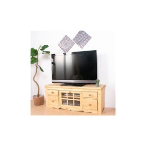 テレビ台 テレビボード TVボード 120×38×47cm ナチュラルブラウン 木製 引き出し整理 収納付き AV機器整理 収納 可 完成品 リビング ダ