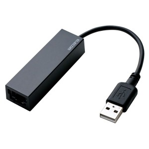 USB2.0 LANアダプター EDC-FUA2-B 高速通信対応 ネット接続を手軽に実現 USB2.0ポートをLANポートに変換する便利なアダプター ユニバーサ