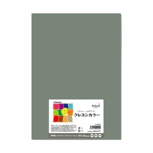 (まとめ) 長門屋商店 いろいろ色画用紙クレヨンカラー A4 くらいはいいろ ナ-CR015 1パック（20枚） 【×30セット】 送料無料