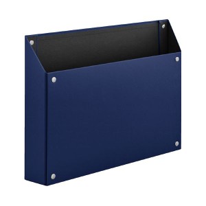 (まとめ）キングジム マグケース ヨコ 青 4785アオ【×5セット】 青いマグネットケース横型、5個セット オフィスや学校での収納に最適な