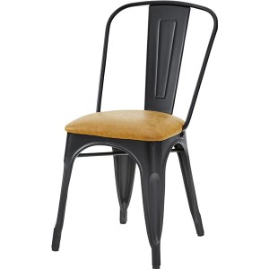 パーソナルチェア (イス 椅子) リビングチェア リビング用 応接チェア イス 椅子 約幅44cm キャメル 金属 スチール ソフトレザー 完成品 