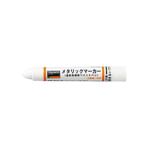 （まとめ） TRUSCO油性工業用メタリックマーカー（中字） 白 MUL-M W 1本 【×10セット】 送料無料