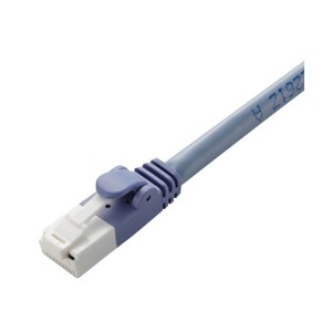 (まとめ) Cat6対応ツメ折れ防止LANケーブル 配線 ブルー 5m LD-GPT／BU5／RS 1本 【×10セット】 青 送料無料