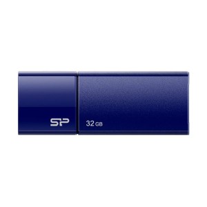 (まとめ) シリコンパワーUSB2.0フラッシュメモリ Ultima U05 32GB ネイビー SP032GBUF2U05V1D 1個 【×10セット】 送料無料