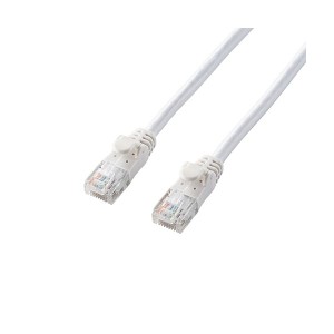 （まとめ） やわらかLANケーブル 配線 /CAT6A/10m/ホワイト LD-GPAY/WH10 【×2セット】 白 送料無料