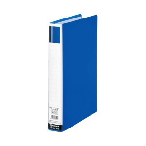 （まとめ）スマートバリュー パイプ式ファイル片開き青1冊 D623J（×20セット） スマートバリュー 鮮やかな青のパイプ式ファイル、片開き