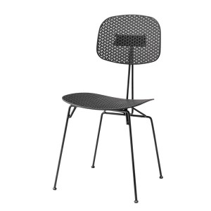パーソナルチェア (イス 椅子) リビングチェア リビング用 応接チェア イス 椅子 約幅47cm ブラック 金属 スチール 完成品 リビング ダイ