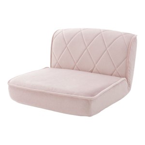 ローソファ 低い フロアタイプ ロータイプ フロアソファ ー 座椅子 (イス チェア) 幅約60cm S ピンク 金属 スチール パイプ ポケットコイ