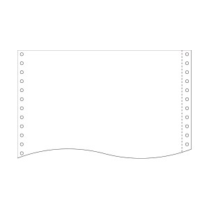 小林クリエイト 再生紙フォーム古紙70% 15×11インチ 白紙・1P R1511B-N 1セット(10000折:2000折×5箱) 高品質な再生素材使用のフォーム