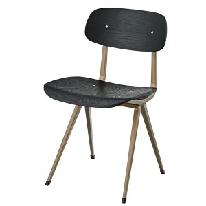 パーソナルチェア (イス 椅子) リビングチェア リビング用 応接チェア イス 椅子 約幅46cm ブラック 金属 スチール 完成品 リビング ダイ