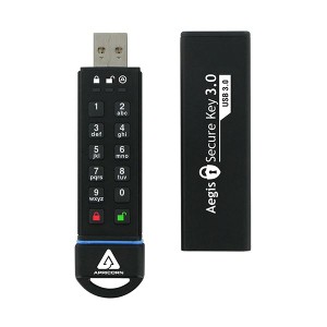 Apricorn AegisSecure Key 暗証番号対応USBメモリー 1TB ASK3-1TB 1個 送料無料