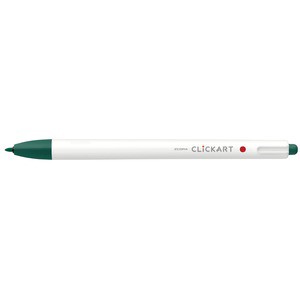 （まとめ） ゼブラ ノック式水性カラーペン クリッカート グリーンブラック 0.6mm 【×50セット】 黒 緑 送料無料