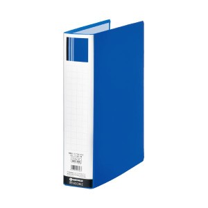 （まとめ）スマートバリュー パイプ式ファイル片開き青10冊 D625J-10（×2セット） スマートバリュー 鮮やかな青のパイプ式ファイル、片