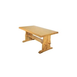 ダイニングテーブル ダイニング用テーブル 食卓テーブル 机 幅150cm ナチュラルブラウン 木製 パイン材 棚板付き リビングテーブル リビ