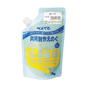 (まとめ) ぺんてる 共同制作えのぐ きいろWMG2T12 1個 【×30セット】 みんなで協力して作るための大容量クレヨン 共同制作に最適 鮮やか