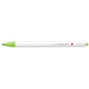 （まとめ） ゼブラ ノック式水性カラーペン クリッカート ライトグリーン 0.6mm 【×50セット】 緑 送料無料