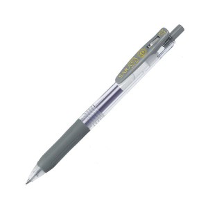 (まとめ) ゼブラ ゲルインクボールペン サラサクリップ 0.7mm グレー JJB15-GR 1本 【×100セット】 送料無料