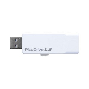 （まとめ） グリーンハウス USB3.0メモリー ピコドライブ 8GB 【×3セット】 緑 送料無料