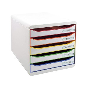 日本システムス ビッグボックス プラス ホワイト/マルチカラー 白 書類も余裕で収納 大容量で使いやすい 日本システムスのワイドボックス