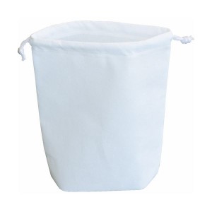 (まとめ) TRUSCO 不織布巾着袋 A4サイズ マチあり ホワイト HSA4-10-W 1袋(10枚) 【×3セット】 白 送料無料