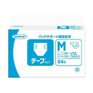 （まとめ）王子ネピア ネピアテンダー テープタイプM 1パック（24枚）【×2セット】 送料無料