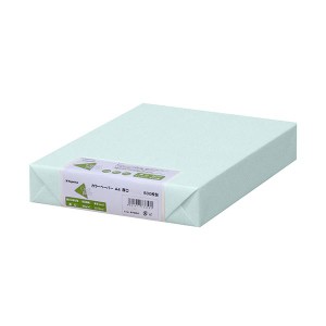 （まとめ）長門屋商店 Color Paper A4厚口 水 ナ-3360 1冊(500枚) 【×3セット】 送料無料