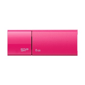 （まとめ）シリコンパワーUSB2.0フラッシュメモリ Ultima U05 8GB ピンク SP008GBUF2U05V1H 1個【×5セット】 送料無料