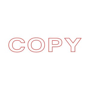 (まとめ) TANOSEE スタンパー 「COPY」赤 1個 【×30セット】 送料無料