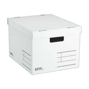 コクヨ 整理 収納 ボックス（NEOS）Lサイズ フタ付き ホワイト A4-NELB-W 1セット（10個） 白 送料無料
