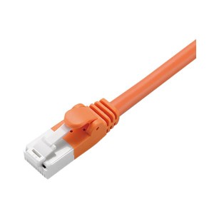 (まとめ) Cat5e対応ツメ折れ防止LANケーブル 配線 オレンジ 5m LD-CTT/DR5/RS 1本 【×30セット】 断線防止 高速通信 オレンジの5m長ケー