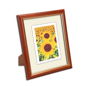 吉岡浩太郎 ジグレー版画額（インチ） 「ひまわり」 夏の陽射しに輝く、元気溢れるひまわりの美しさを描いた作品 吉岡浩太郎のジグレー版