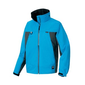 アイトス 全天候型ジャケット3層ミニリップ ブルー×チャコール Lサイズ AZ-56301-006-L 1着 青 送料無料
