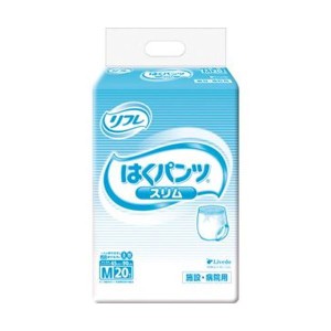 （まとめ）リブドゥコーポレーション リフレはくパンツ スリムタイプ M 1パック（20枚）【×10セット】 送料無料