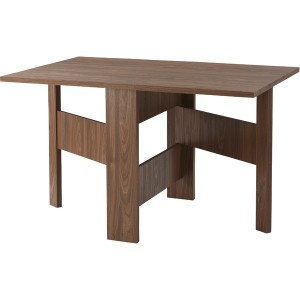 ダイニングテーブル ダイニング用テーブル 食卓テーブル 机 折りたたみテーブル 幅120cm ウォルナット 木目調 フォールディングテーブル 