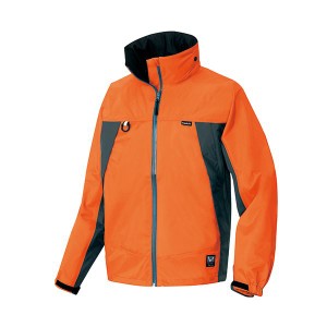 アイトス 全天候型ジャケット3層ミニリップ オレンジ×チャコール Mサイズ AZ-56301-063-M 1着 送料無料